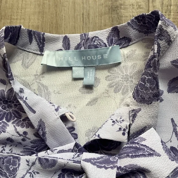 Hill House Home Talia Dress Lilac Tonal Crepe size XS - Picture 5 of 9